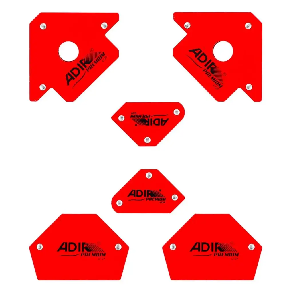 SET DE 6 ESCUADRAS MAGNETICAS PARA SOLDAR