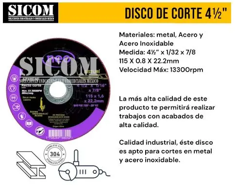 [1211508] CAJA 25 DISCOS DE CORTE 4 1/2 NEO