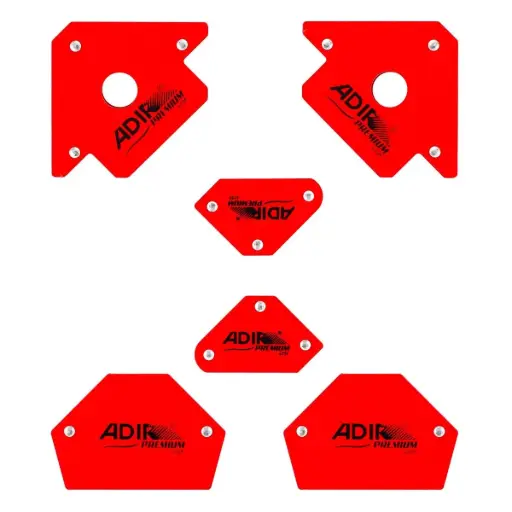 [6729] SET DE 6 ESCUADRAS MAGNETICAS PARA SOLDAR